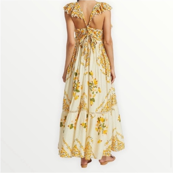 Farm Rio Cashew Floral Print Ruffled Maxi Dress - Picture 5 of 5